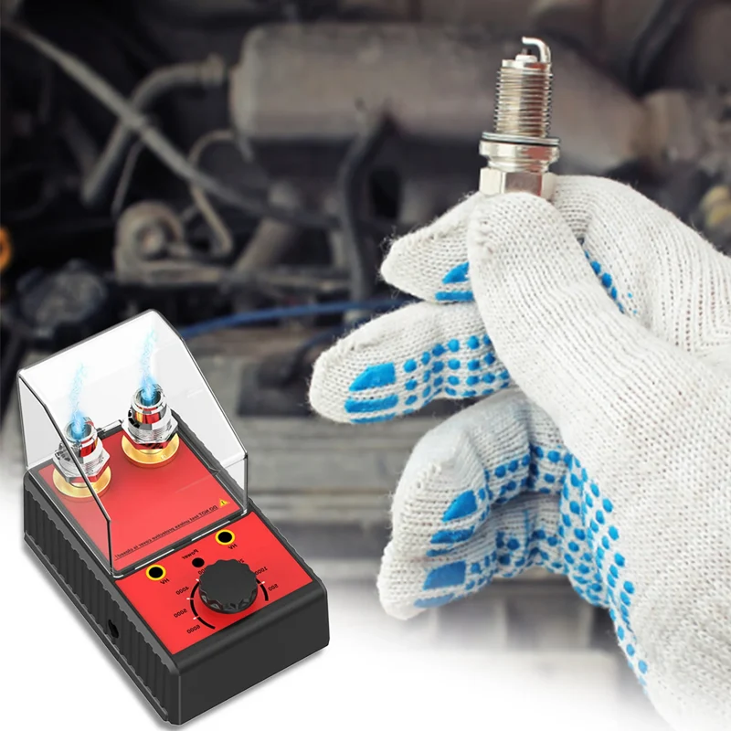 Double spark plug tester with two 12 mm spark plug sockets - Image 2