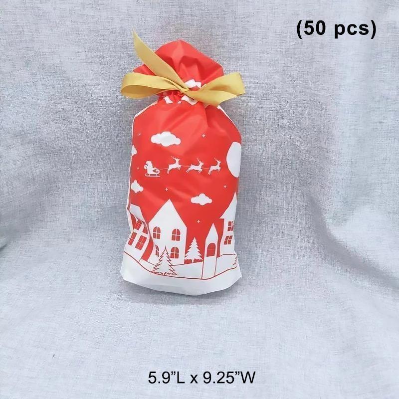 Drawstring Christmas Gift Bags - Image 12