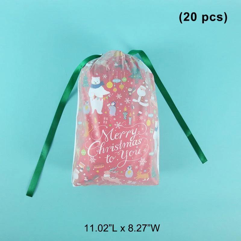 Drawstring Christmas Gift Bags - Image 3