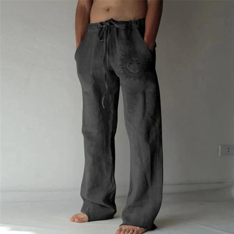 Drawstring Elasticized Casual Trousers - Image 3