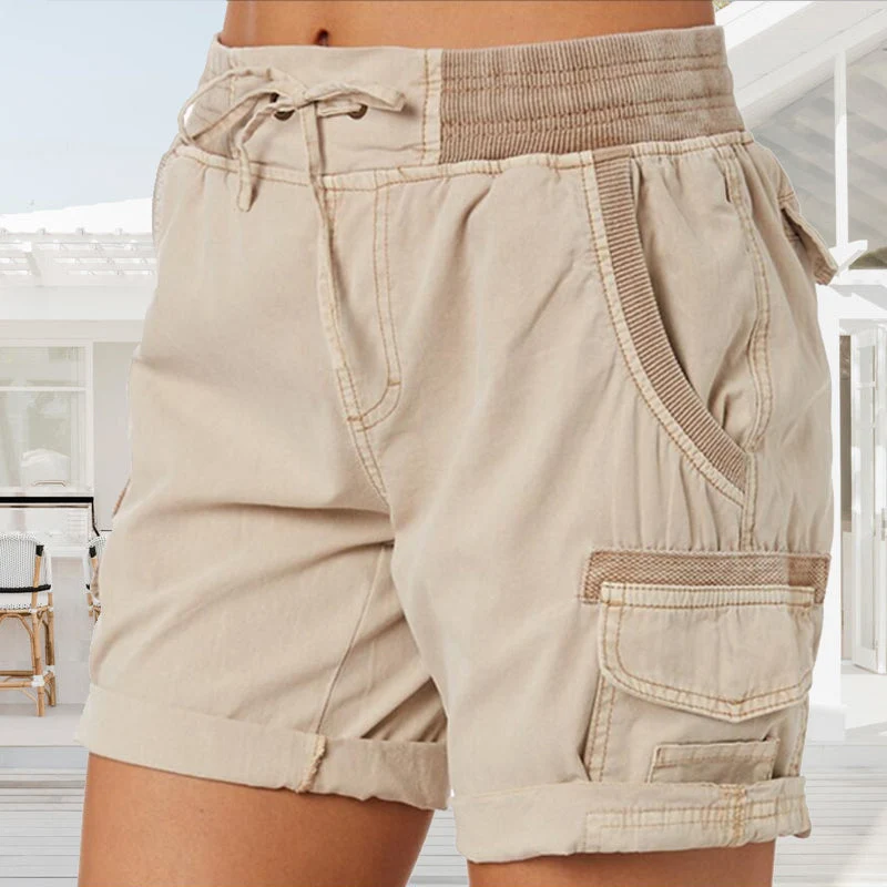 Drawstring Utility Comfy Cargo Shorts - Image 6
