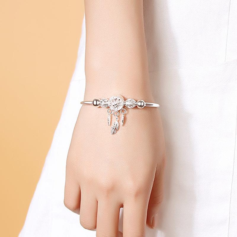 Dreamcatcher Feather Charm Bracelet - Image 6