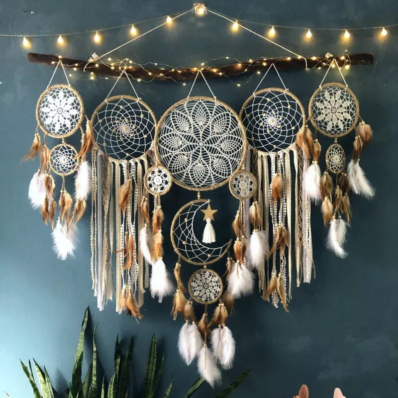 Dreamcatcher Moon and Stars Hanging Over the Bed(5 PCS) - Image 11