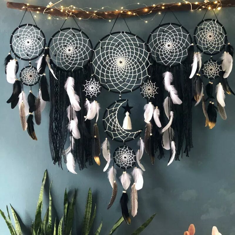 Dreamcatcher Moon and Stars Hanging Over the Bed(5 PCS) - Image 3