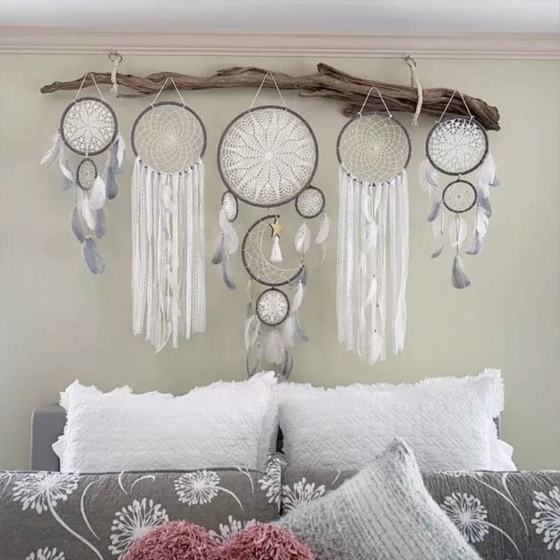 Dreamcatcher Moon and Stars Hanging Over the Bed(5 PCS) - Image 4