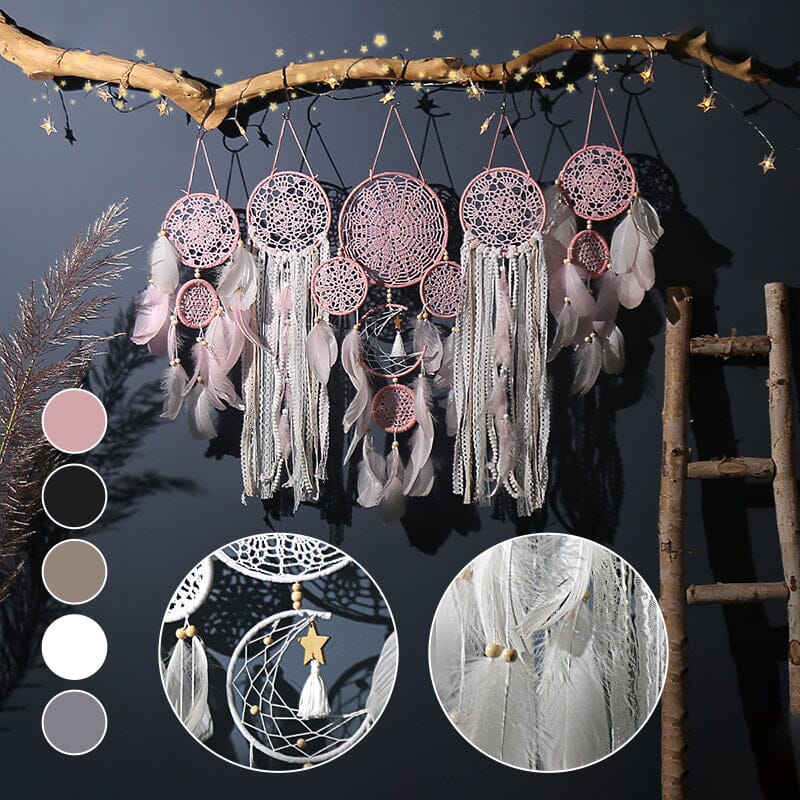 Dreamcatcher Moon and Stars Hanging Over the Bed(5 PCS) - Image 7