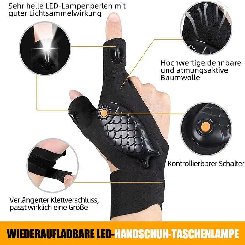 Einstellbare LED-Taschenlampenhandschuhe (1 Paar) - Image 4