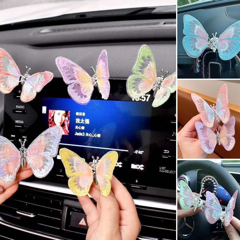 Embroidery Fragrance Butterfly Car Decoration - Image 12