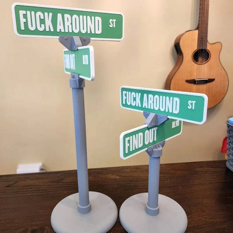 F Around/Find Out Street Sign Desk Decoration - Image 3