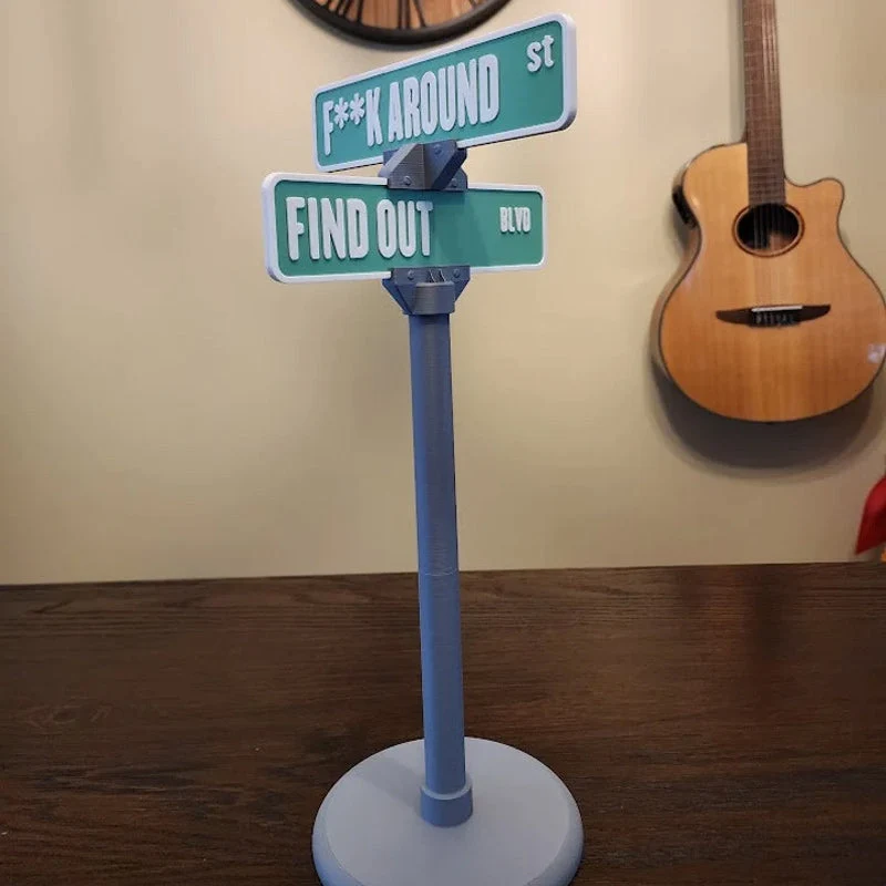 F Around/Find Out Street Sign Desk Decoration - Image 4