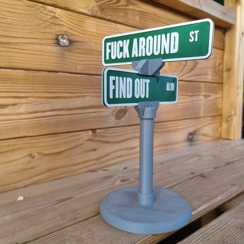 F Around/Find Out Street Sign Desk Decoration - Image 9