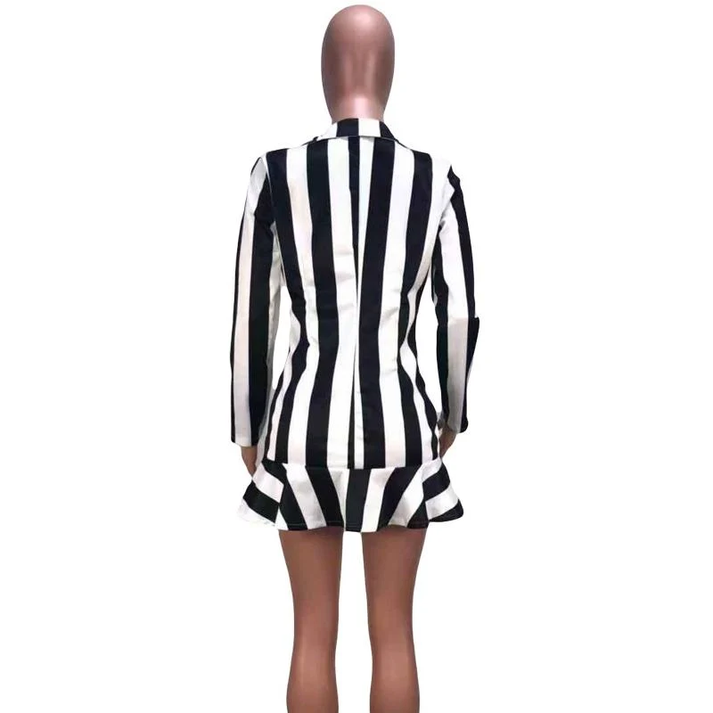 Fashion Striped Dress - Image 8
