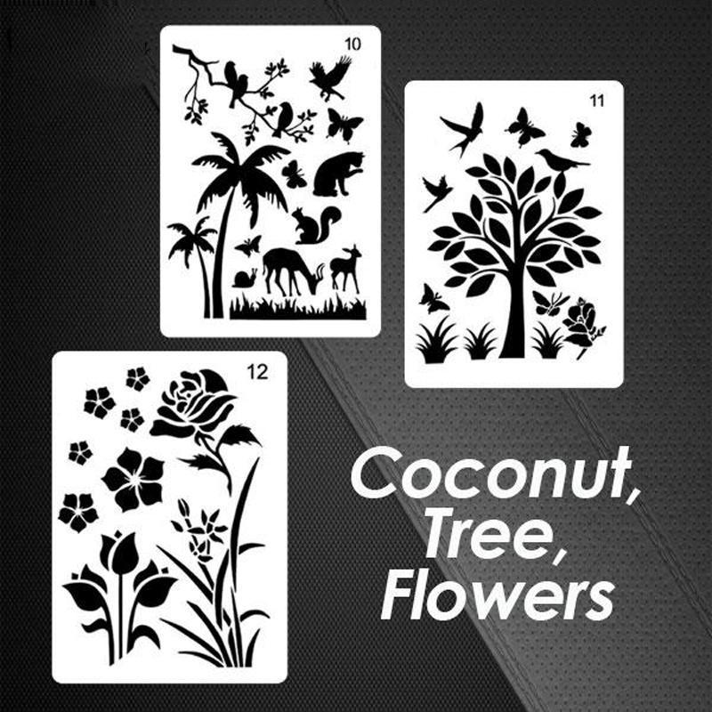 Fast Draw Stencil Art Templates( 12 or 24 Sheets/Set ) - Image 10