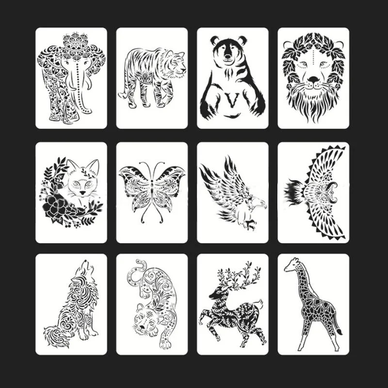 Fast Draw Stencil Art Templates( 12 or 24 Sheets/Set ) - Image 14