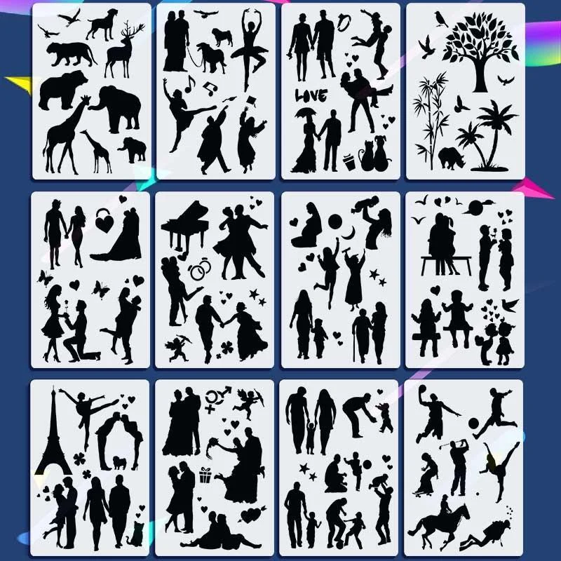 Fast Draw Stencil Art Templates( 12 or 24 Sheets/Set ) - Image 4