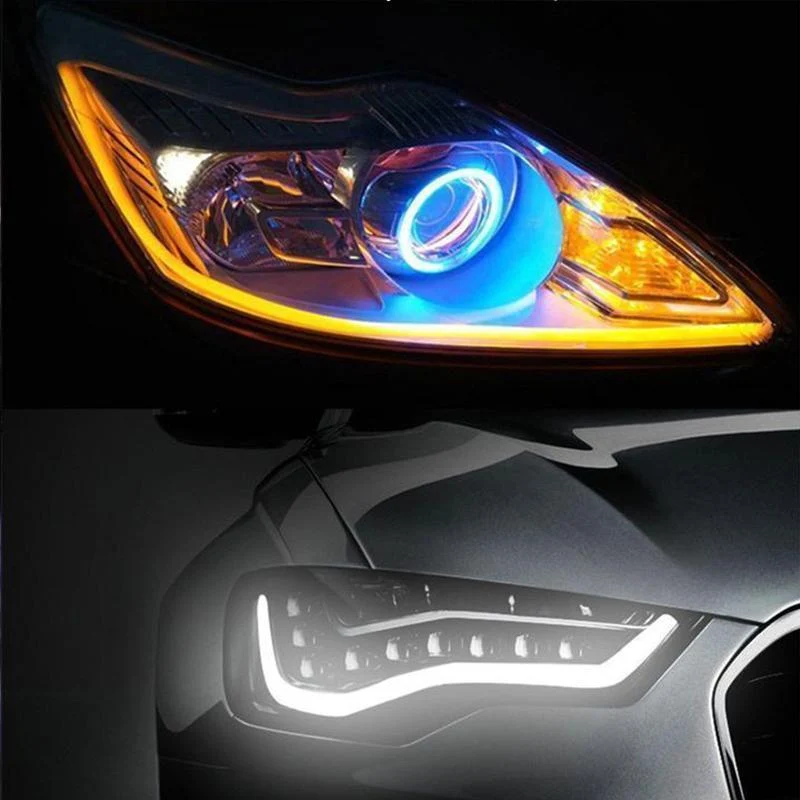 Flexible DRL LED Night & Daytime Running Light Strip (No Disassembling Needed) - Image 3