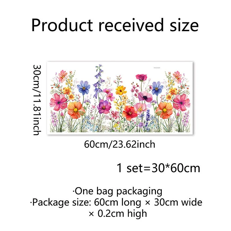 Floral Pattern Window Sticker - Image 16