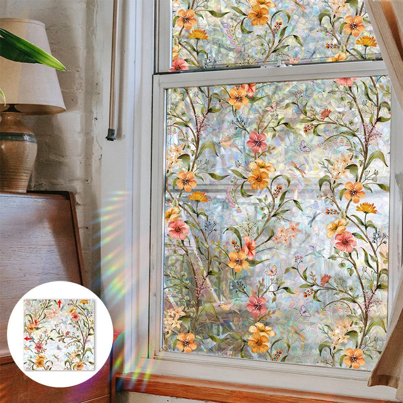 Floral Pattern Window Sticker - Image 2