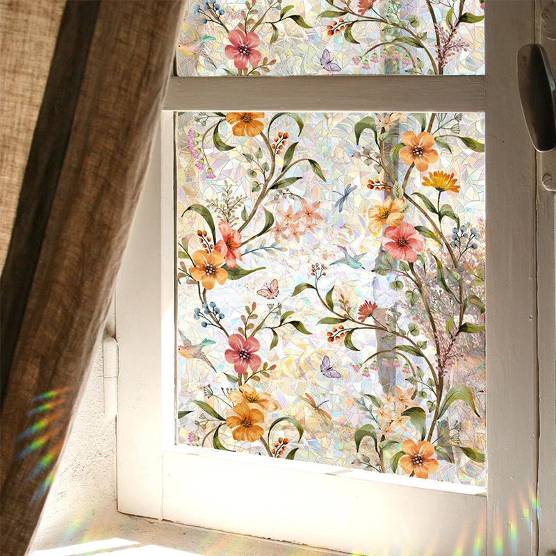 Floral Pattern Window Sticker - Image 7