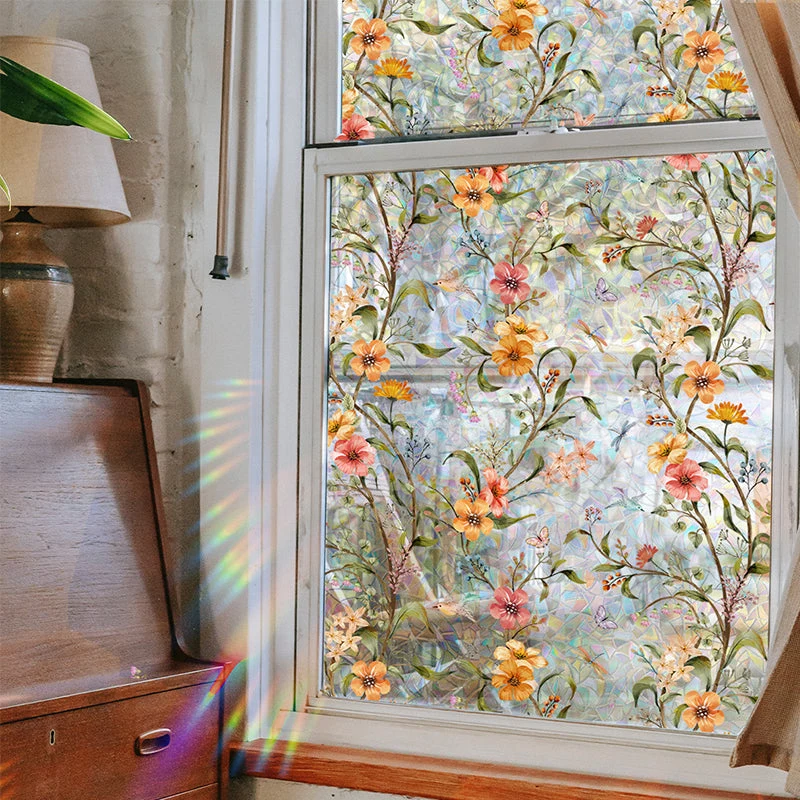 Floral Pattern Window Sticker - Image 8