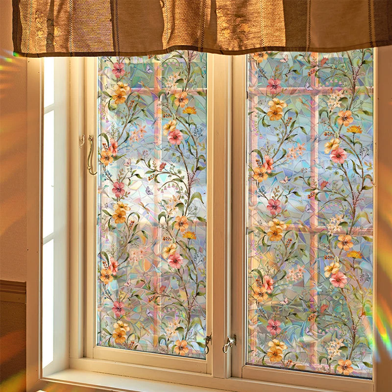 Floral Pattern Window Sticker - Image 9