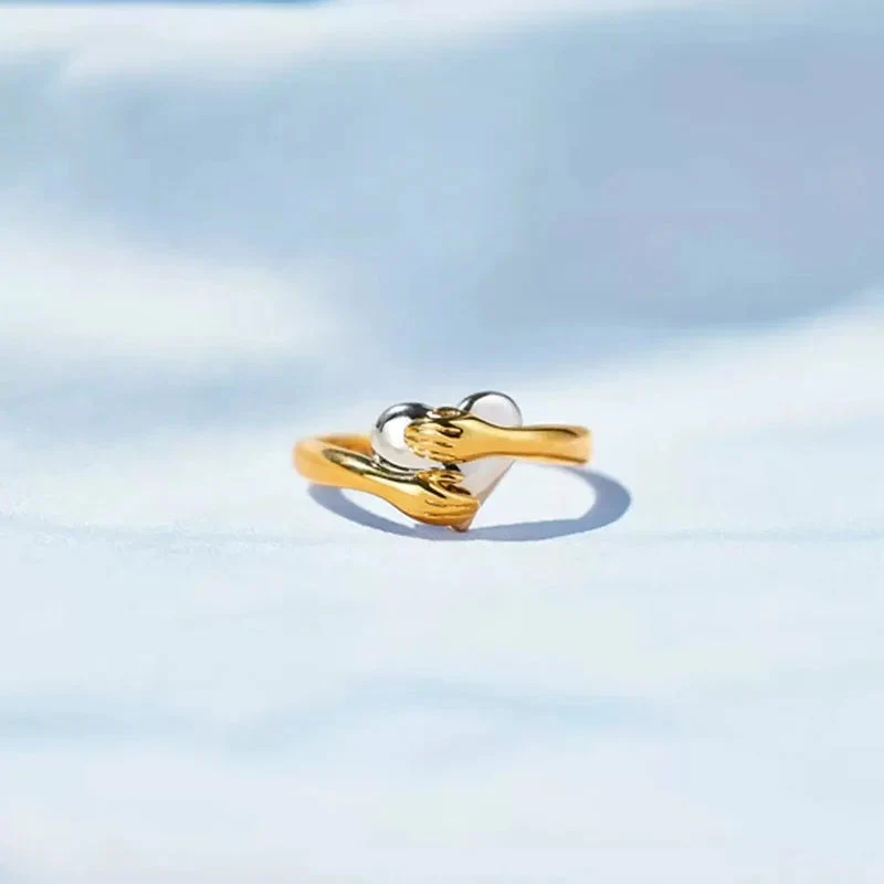 FOR DAUGHTER - MY HEART ALWAYS HOLDS YOU HEART HUG RING - Image 4