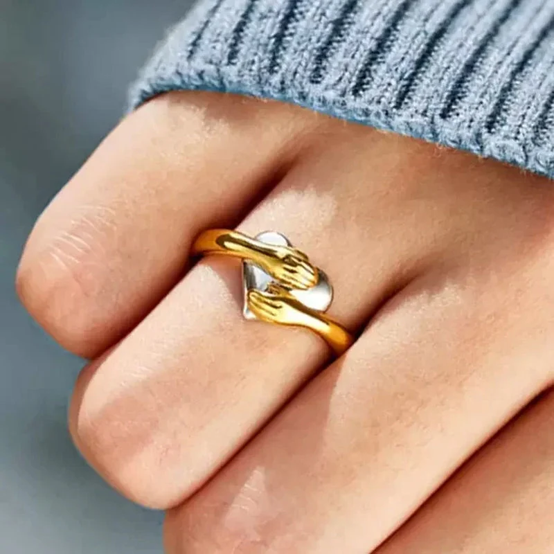 FOR DAUGHTER - MY HEART ALWAYS HOLDS YOU HEART HUG RING - Image 6