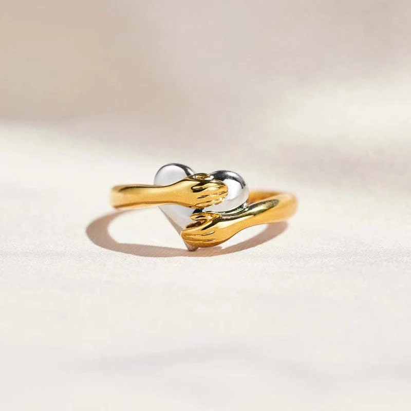 FOR DAUGHTER - MY HEART ALWAYS HOLDS YOU HEART HUG RING - Image 8