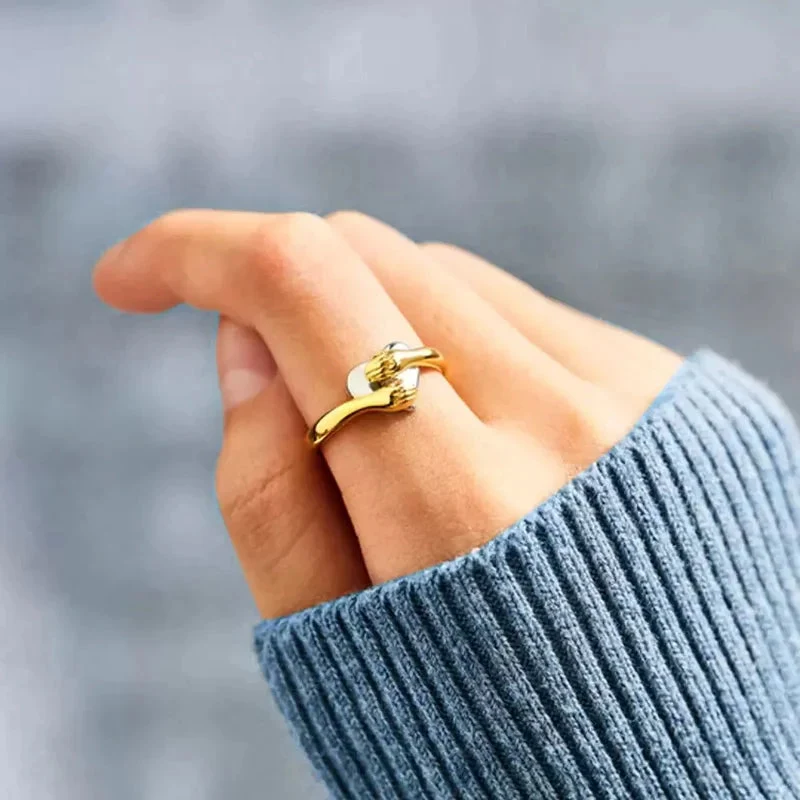FOR DAUGHTER - MY HEART ALWAYS HOLDS YOU HEART HUG RING - Image 9