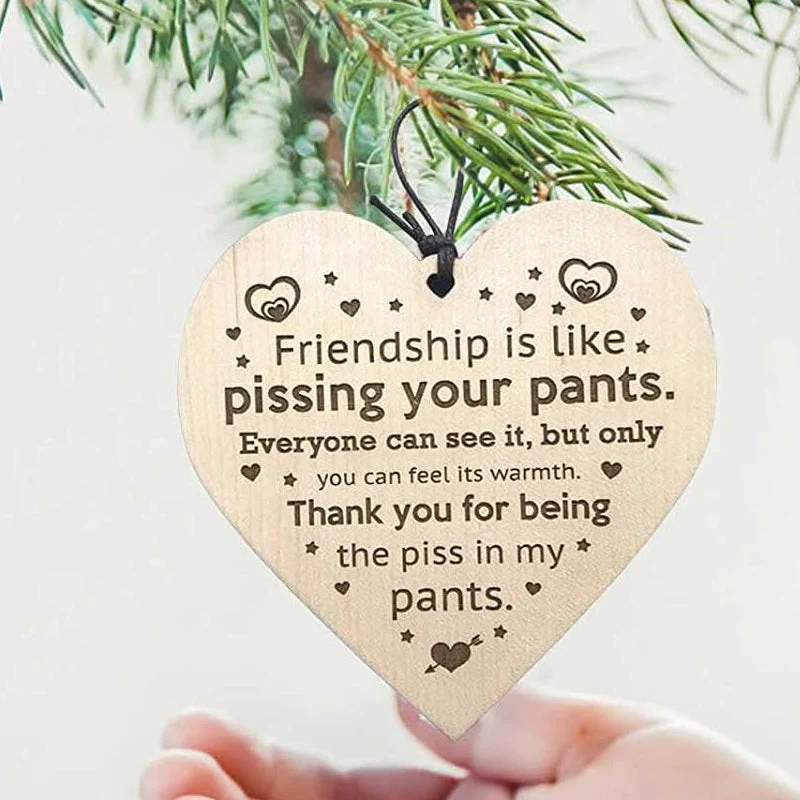 Friendship Wood Pendant Christmas Tree Decor（3pcs） - Image 12
