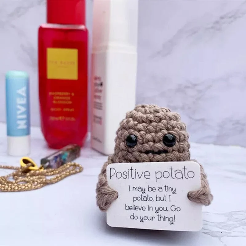 Funny Gift Knitted Positive Potato - Image 2