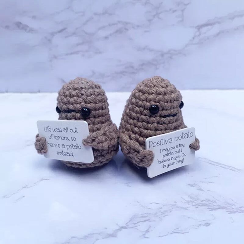 Funny Gift Knitted Positive Potato - Image 6