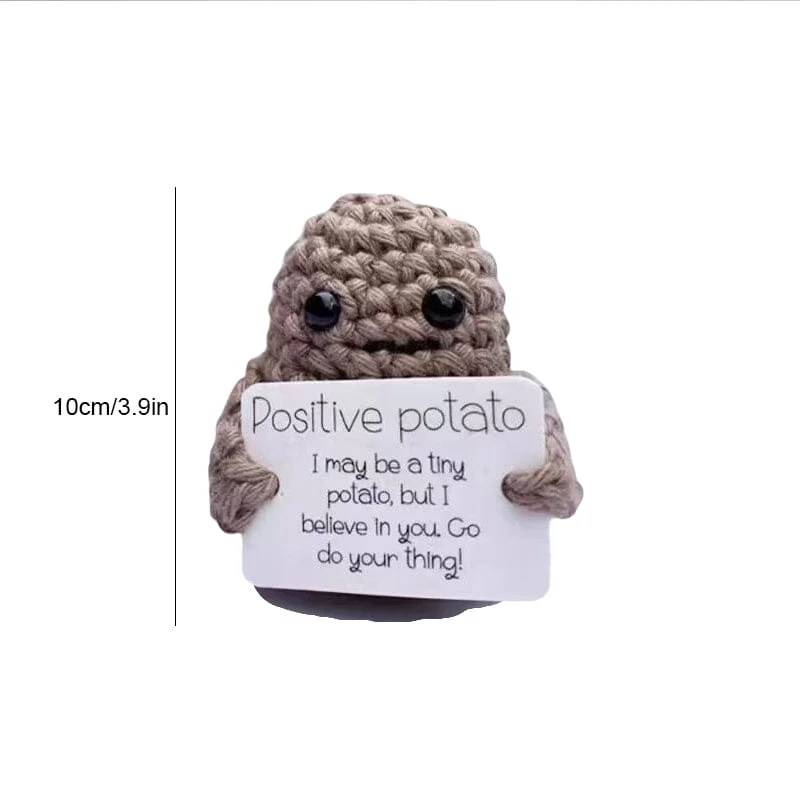Funny Gift Knitted Positive Potato - Image 7