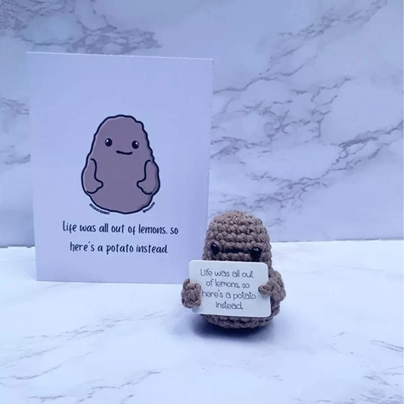 Funny Gift Knitted Positive Potato - Image 8