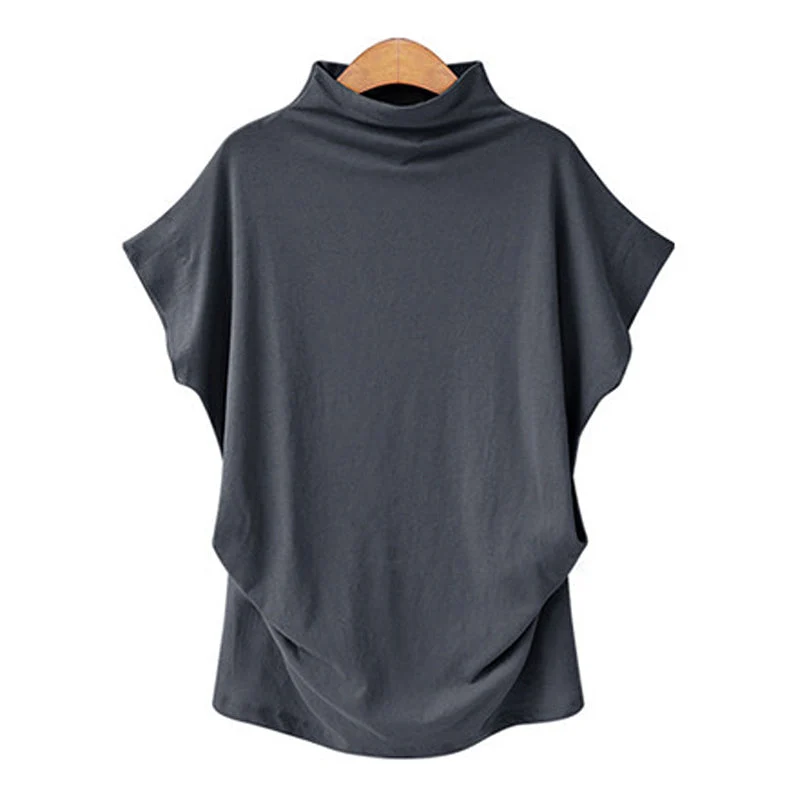 Half Turtleneck Doll Sleeve T-Shirt - Image 10