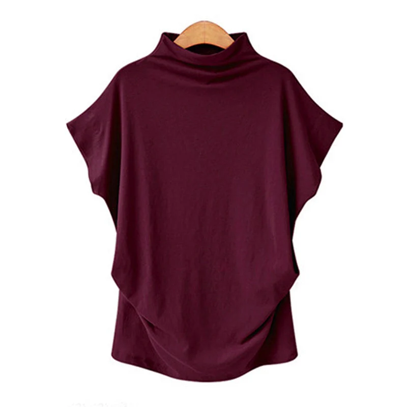 Half Turtleneck Doll Sleeve T-Shirt - Image 11