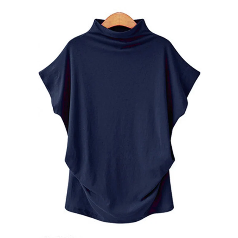 Half Turtleneck Doll Sleeve T-Shirt - Image 8