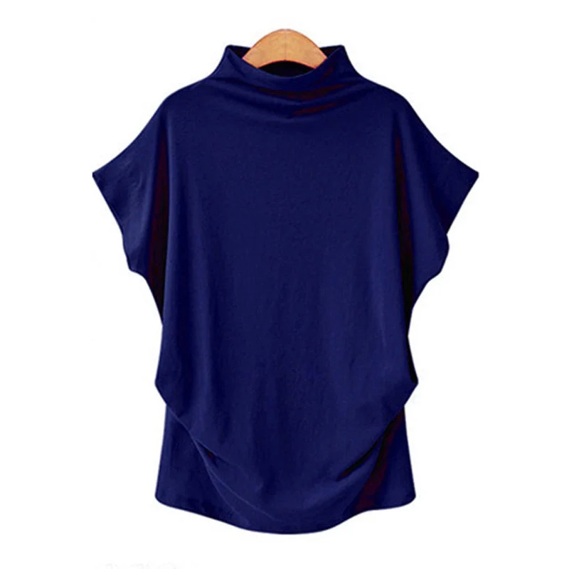 Half Turtleneck Doll Sleeve T-Shirt - Image 9