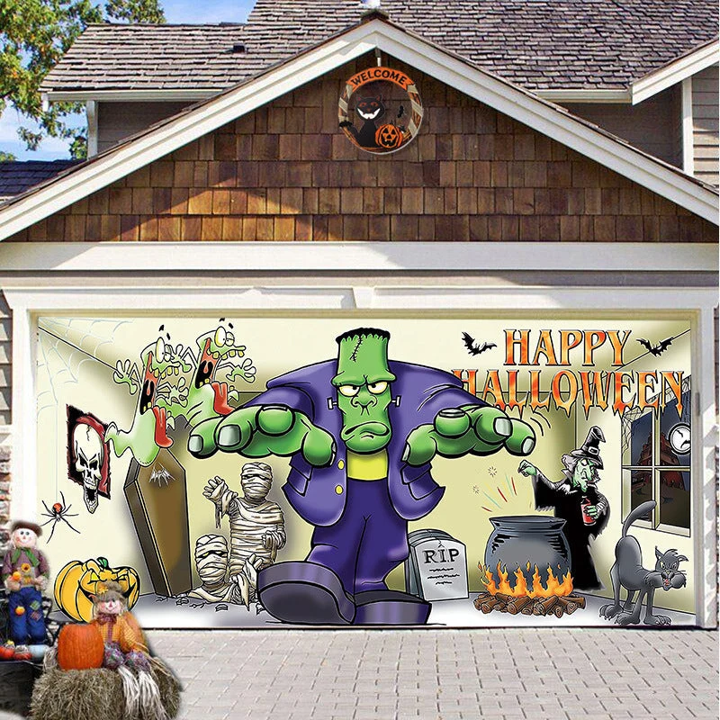 Halloween 2023 Garage Door Decoration - Image 9