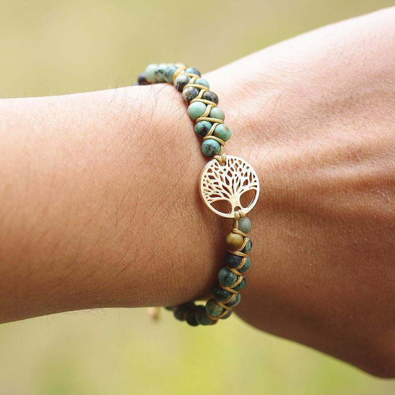 Handmade Natural Stone Boho Bracelet - Image 3