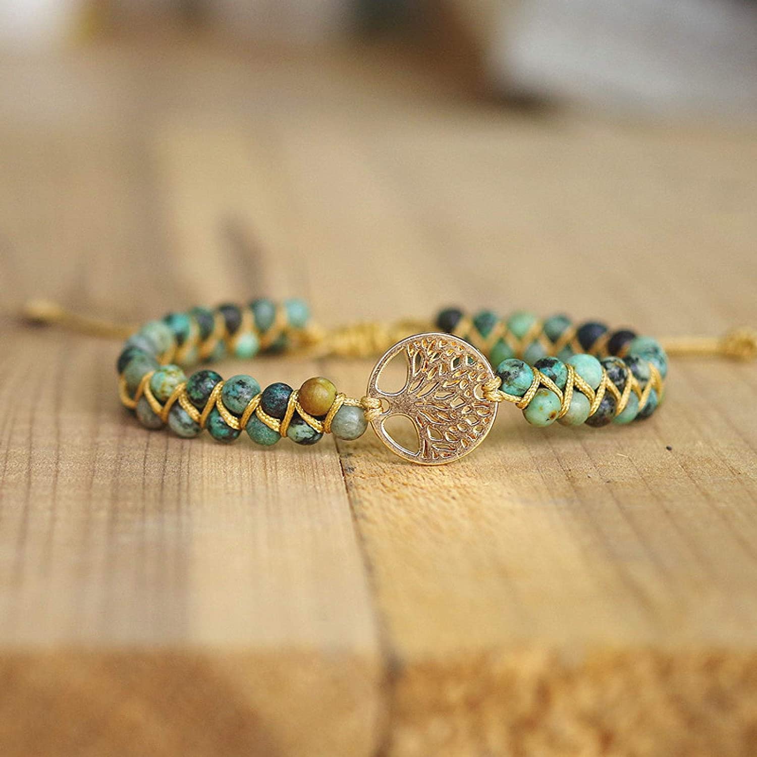 Handmade Natural Stone Boho Bracelet - Image 8