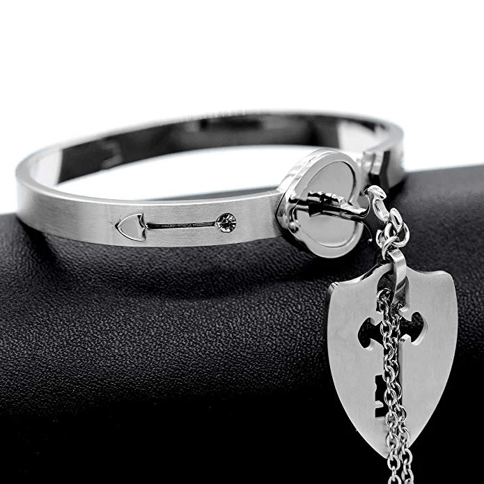 Heart Lock Bracelet & Necklace - Image 8