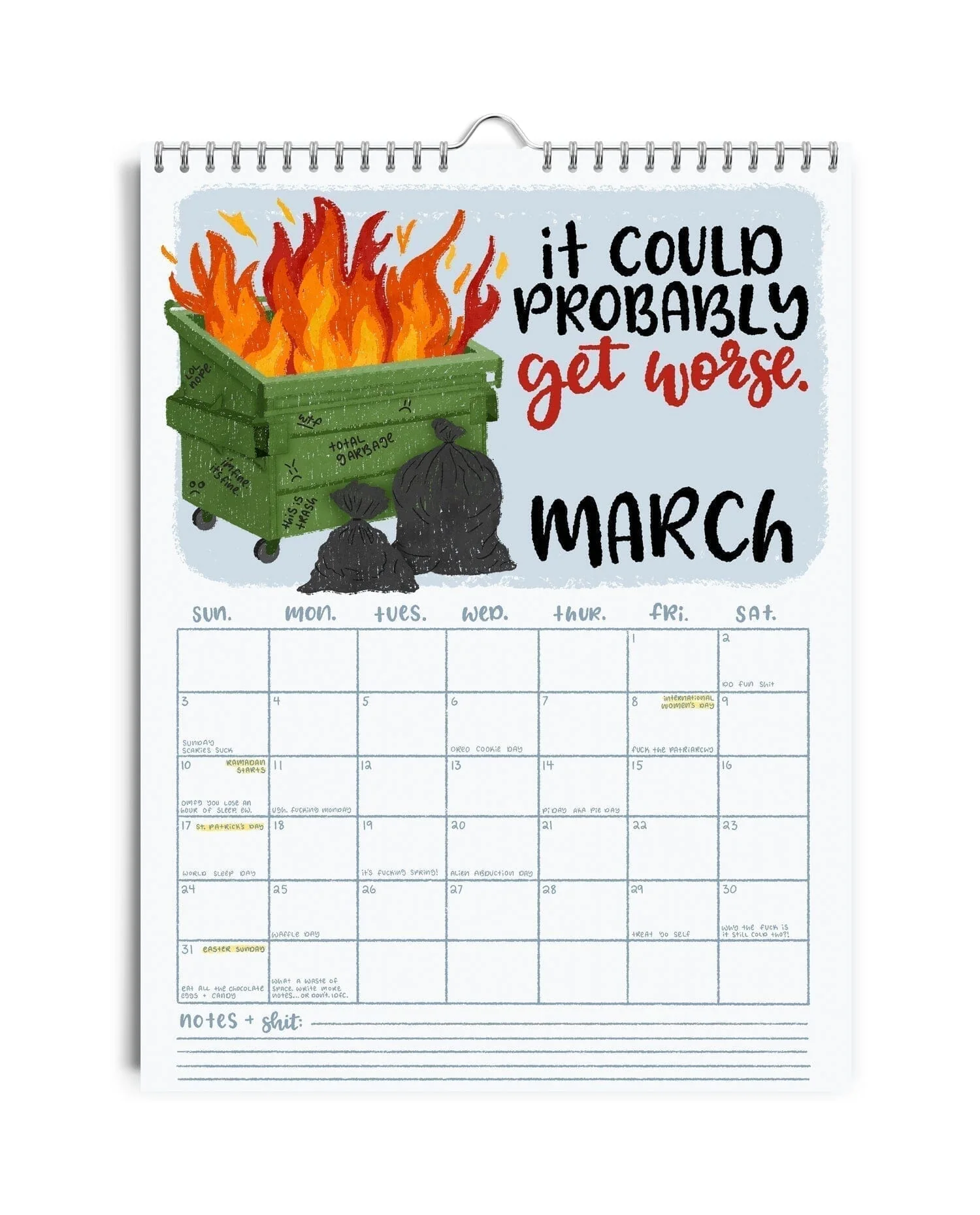 HERE WE FUCKING GO AGAIN 2025 CALENDAR - Image 4