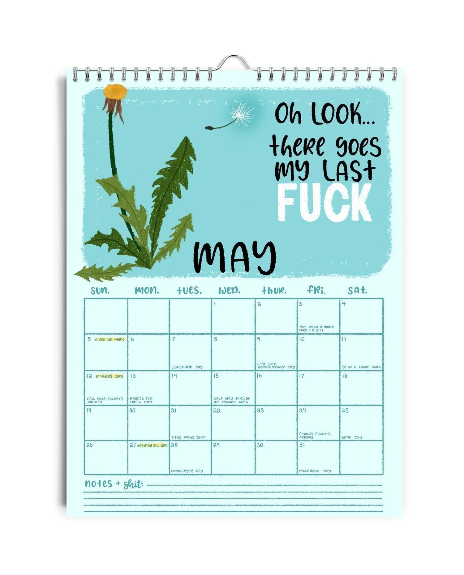 HERE WE FUCKING GO AGAIN 2025 CALENDAR - Image 6