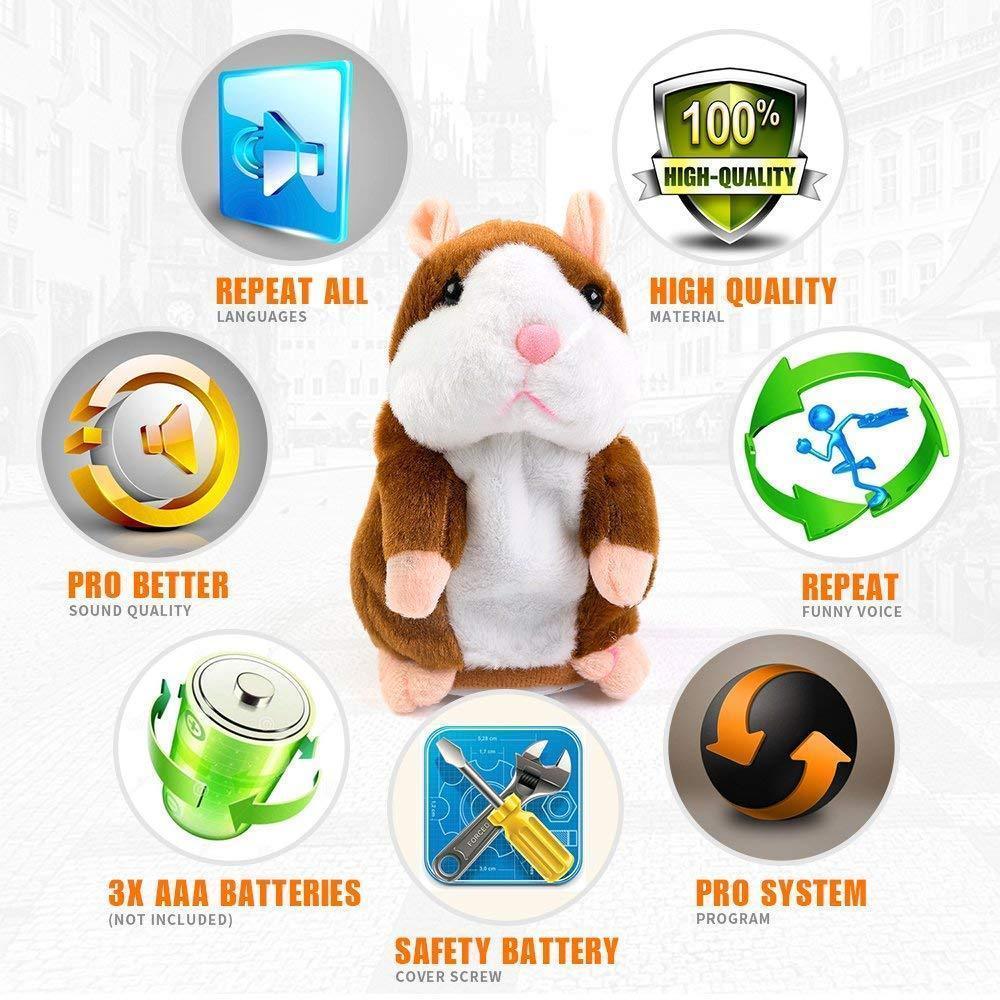 Hirundo Amazing Talking Hamster Mouse Toy - Image 3