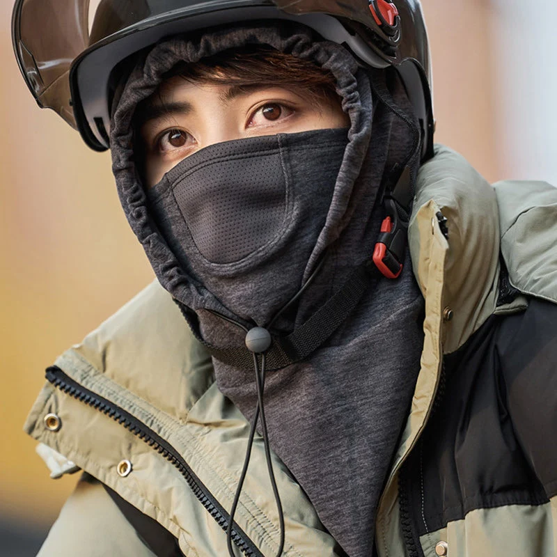 Hooded Face Mask with Neck Warmer for Cycling - Image 11