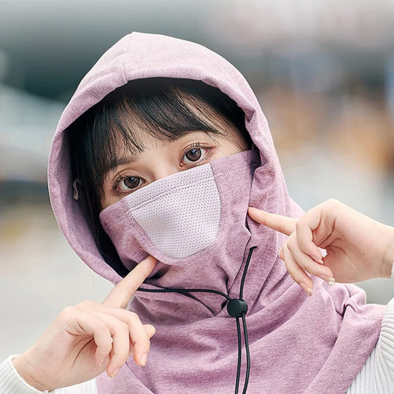 Hooded Face Mask with Neck Warmer for Cycling - Image 15
