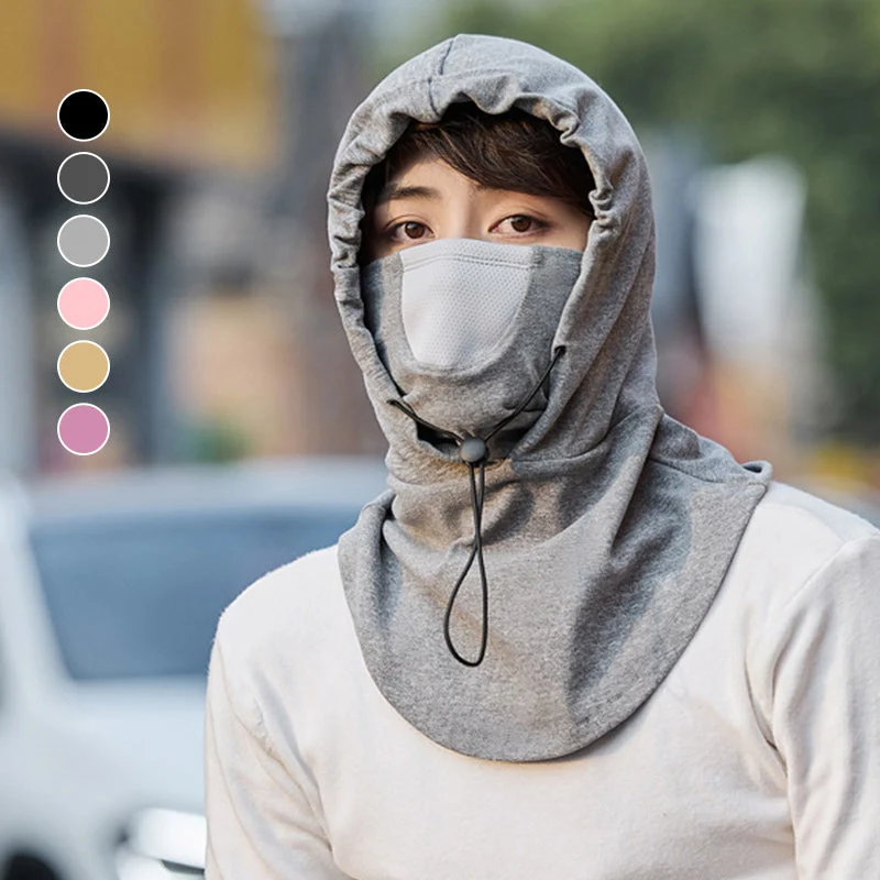 Hooded Face Mask with Neck Warmer for Cycling - Image 21