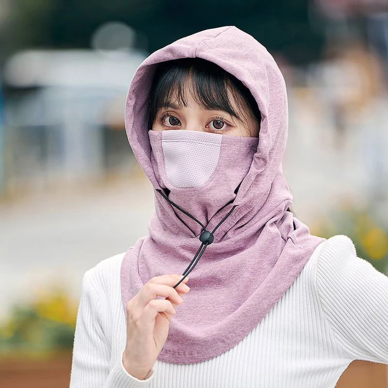Hooded Face Mask with Neck Warmer for Cycling - Image 27