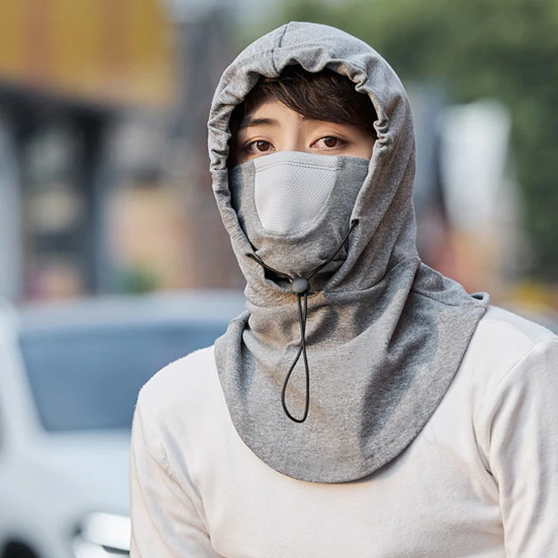 Hooded Face Mask with Neck Warmer for Cycling - Image 8